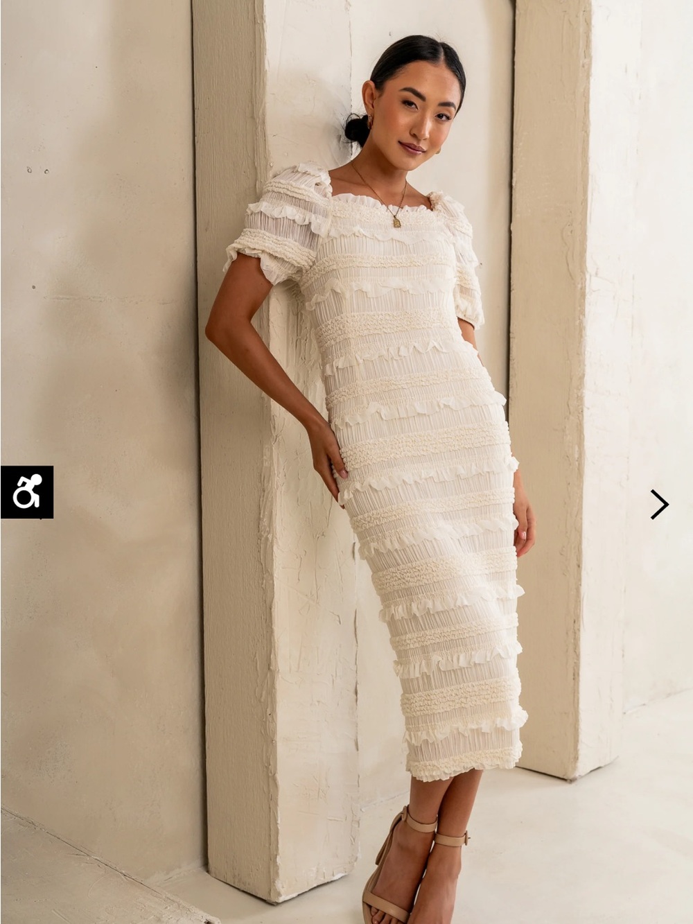 BOHME - Stevie Smocked Maxi Dress